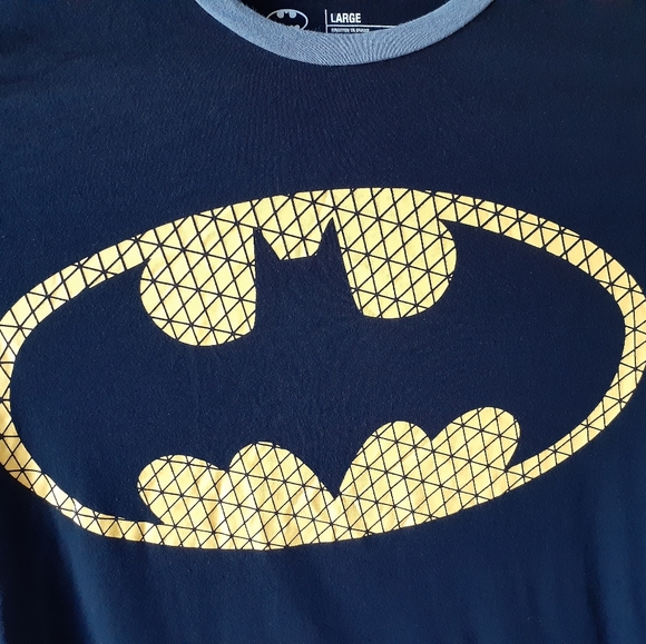 Batman men's bkack long sleeve shirt - Picture 6 of 8